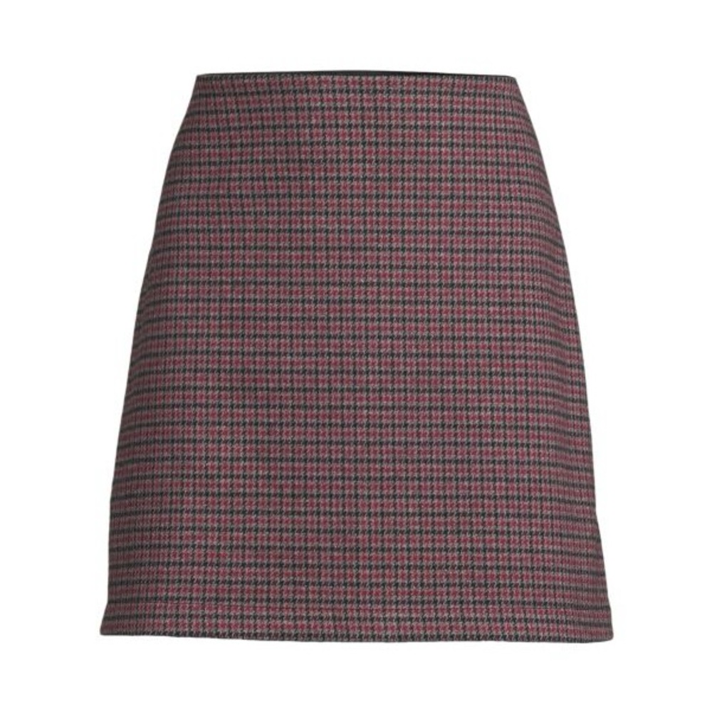 Theory Plaid Houndstooth Miniskirt